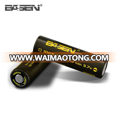 OEM LI-ION POLYMER battery li-ion 18650 battery BASEN 18650 3100mAh 40A black wrap 3.7v battery