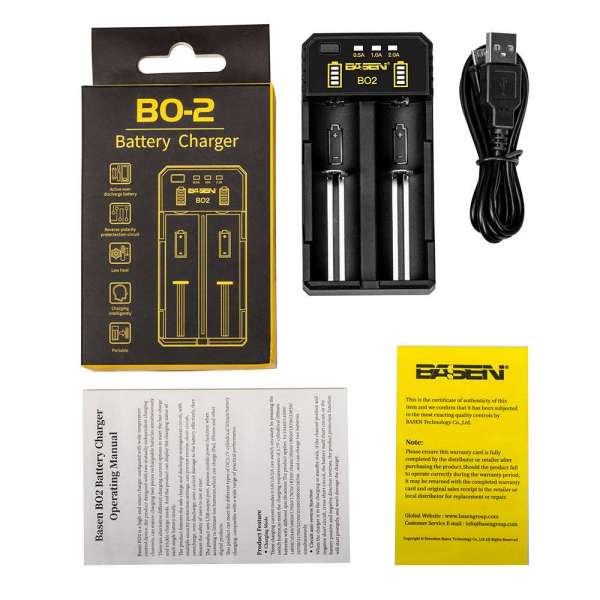 New trending product  2 slots lithium ion 18650 battery charger with usb cable