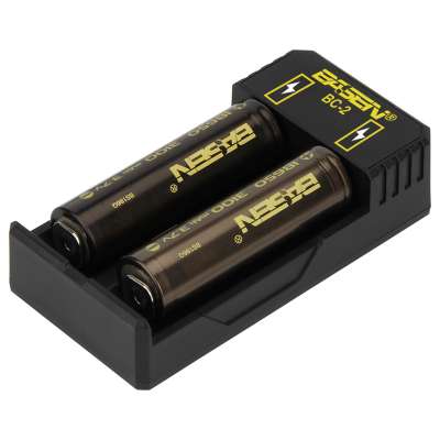 18650 li ion battery with charger BASEN BC-2 portable charger for 3.6V/3.7V battery